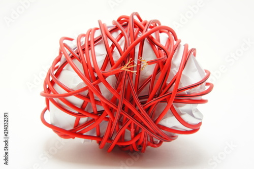Stroke. Wire simulating rupture of the vessel. photo
