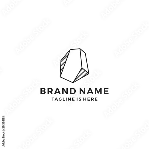 stone gems logo template vector illustration