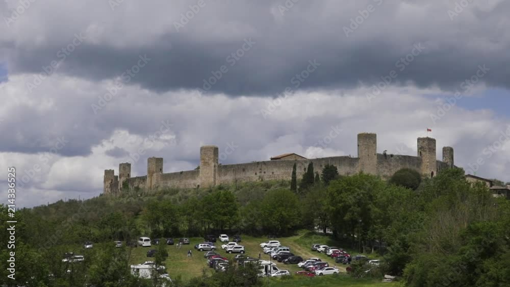 Beautiful castle Monteriggioni in Tuscany, Italy Beautiful castle Monteriggioni in Tuscany, Italy