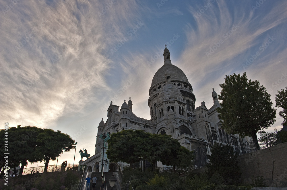 Basilique Sacré Coeur, Stadtteil Montmartre, Paris, Ile de France, Frankreich