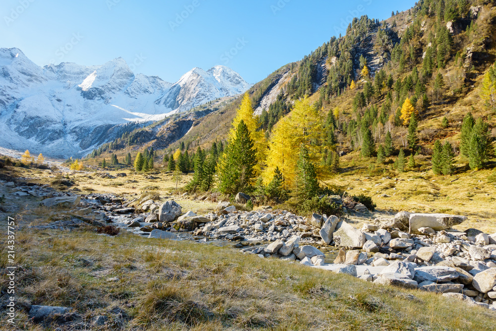 Herbst und Winter in den Bergen