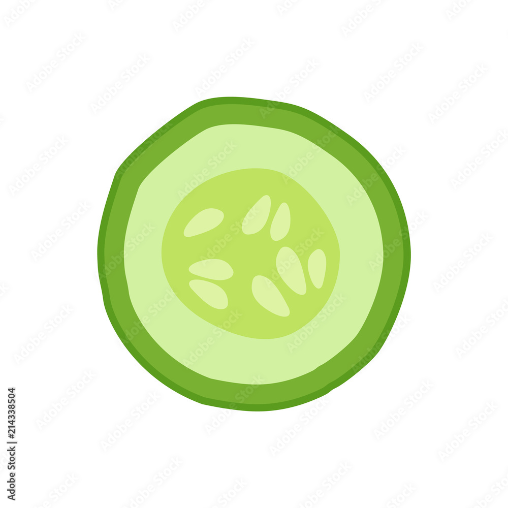 Ripe Cucumber Round Slice as Ingredient for Detox Ripe Cucumber Round Slice as Ingredient for Detox