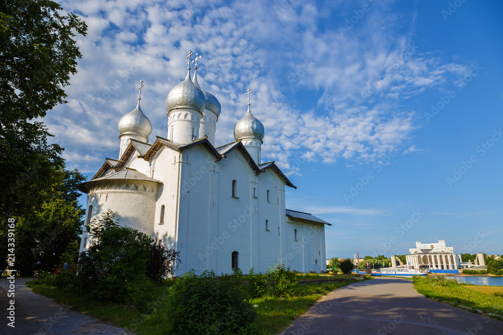 Boris and Gleb Church in Veliky Novgorod (Great Novgorod), Russia. 