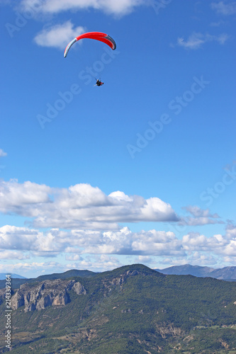 Paraglider in the French Alps