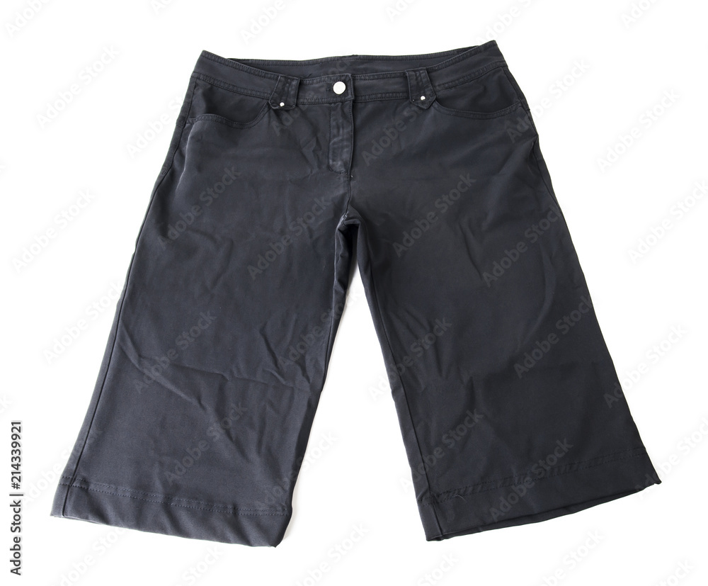 blakc shorts isolated on white background blakc shorts isolated on white background