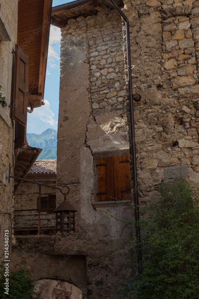 Case di un borgo medievale Italiano