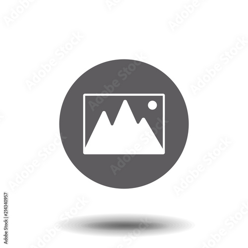 Image Gallery Icon Symbol. Premium Quality Isolated Element In Trendy Style. Vector Illustration of Image, Photo and Album Meaning Concept.