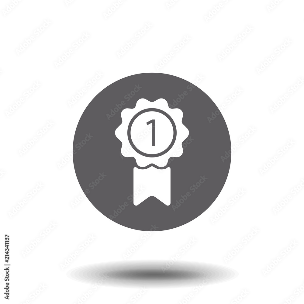Award Icon in trendy flat style isolated on white background. Badge symbol for your web site design, logo, app, UI. Vector illustration. Award Icon in trendy flat style isolated on white background. Badge symbol for your web site design, logo, app, UI. Vector illustration.