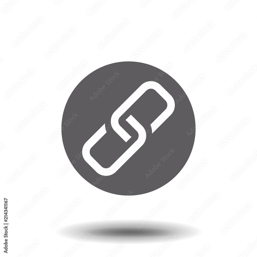 Chain Icon in trendy flat style isolated on grey background. Connection symbol for your web site design, logo, app, UI. Vector illustration, EPS10. Chain Icon in trendy flat style isolated on grey background. Connection symbol for your web site design, logo, app, UI. Vector illustration, EPS10.