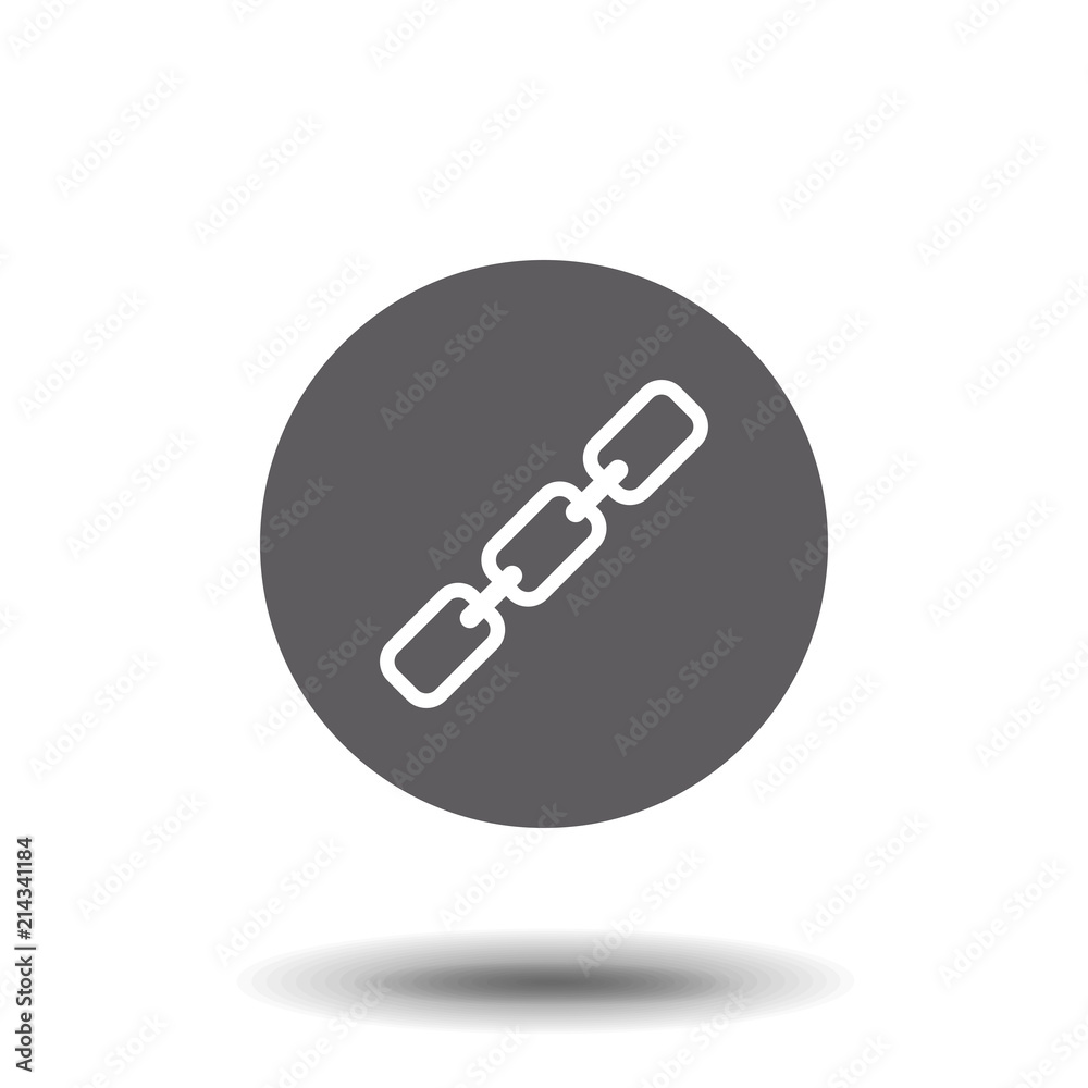 Chain Icon in trendy flat style isolated on grey background. Connection symbol for your web site design, logo, app, UI. Vector illustration, EPS10. Chain Icon in trendy flat style isolated on grey background. Connection symbol for your web site design, logo, app, UI. Vector illustration, EPS10.