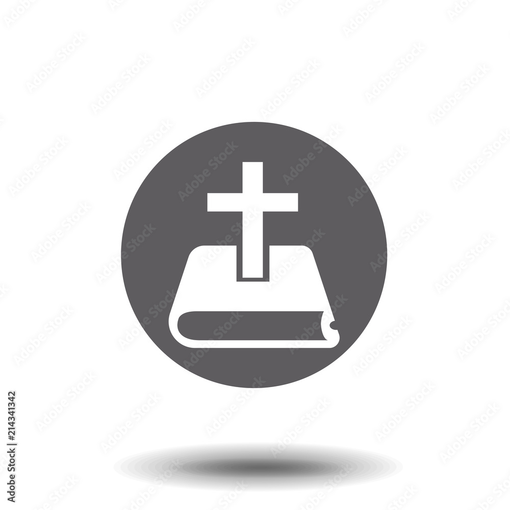 Bible Icon in trendy flat style isolated on white background. Religion symbol for your web design, logo, UI. Vector illustration, EPS10. Bible Icon in trendy flat style isolated on white background. Religion symbol for your web design, logo, UI. Vector illustration, EPS10.