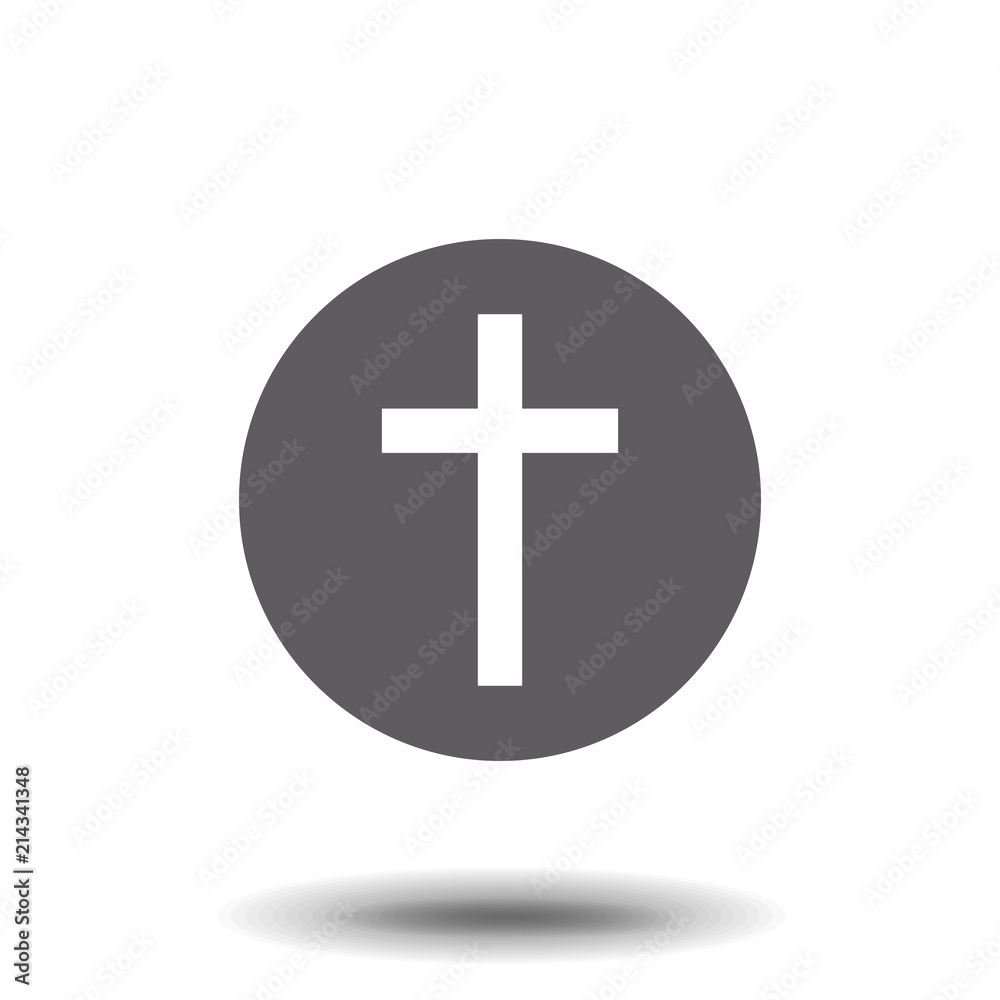 Religion cross icon vector illustration on white background Religion cross icon vector illustration on white background