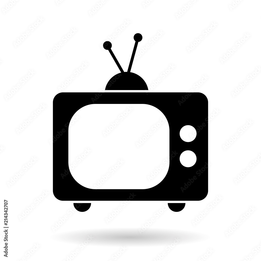 Old Tv Vector Icon Old Tv Vector Icon