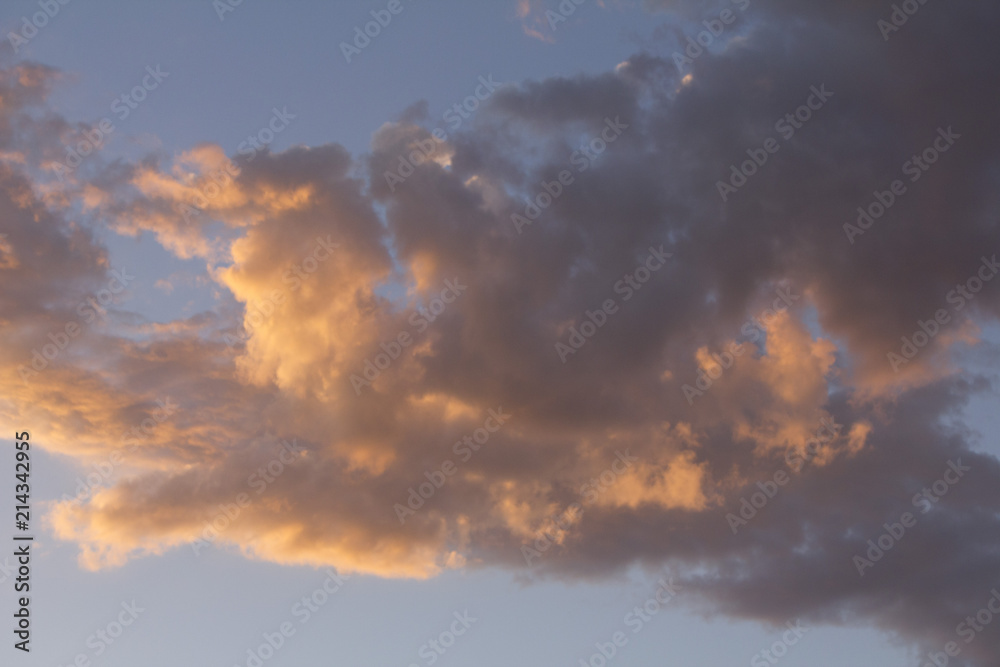 Golden Purple Evening Sky