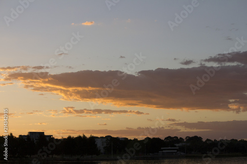 Golden Dusk Country Skyline