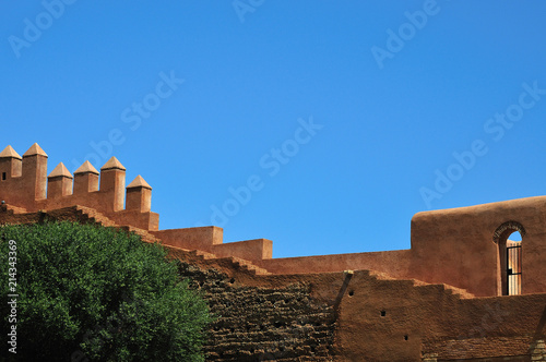 city walls of Chellah near Rabat, Morocco