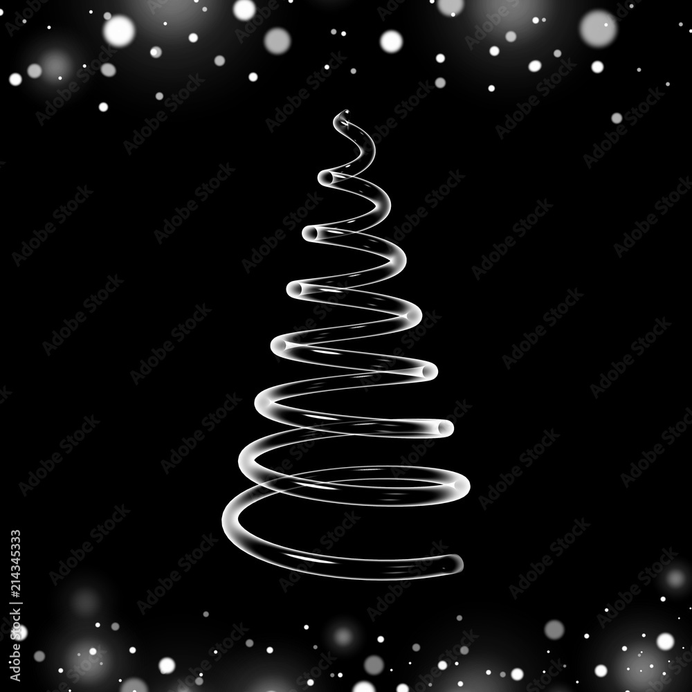 Christmas card - christmas tree Christmas card - christmas tree
