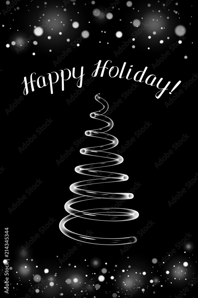 Obraz premium Christmas card - Merry Christmas!