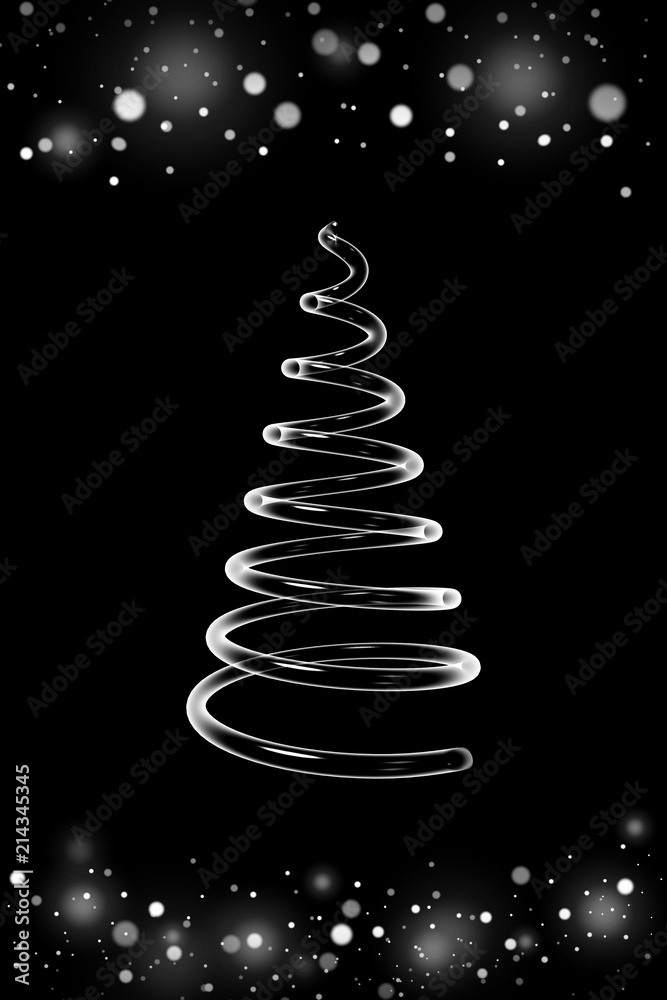 Christmas card - christmas tree Christmas card - christmas tree