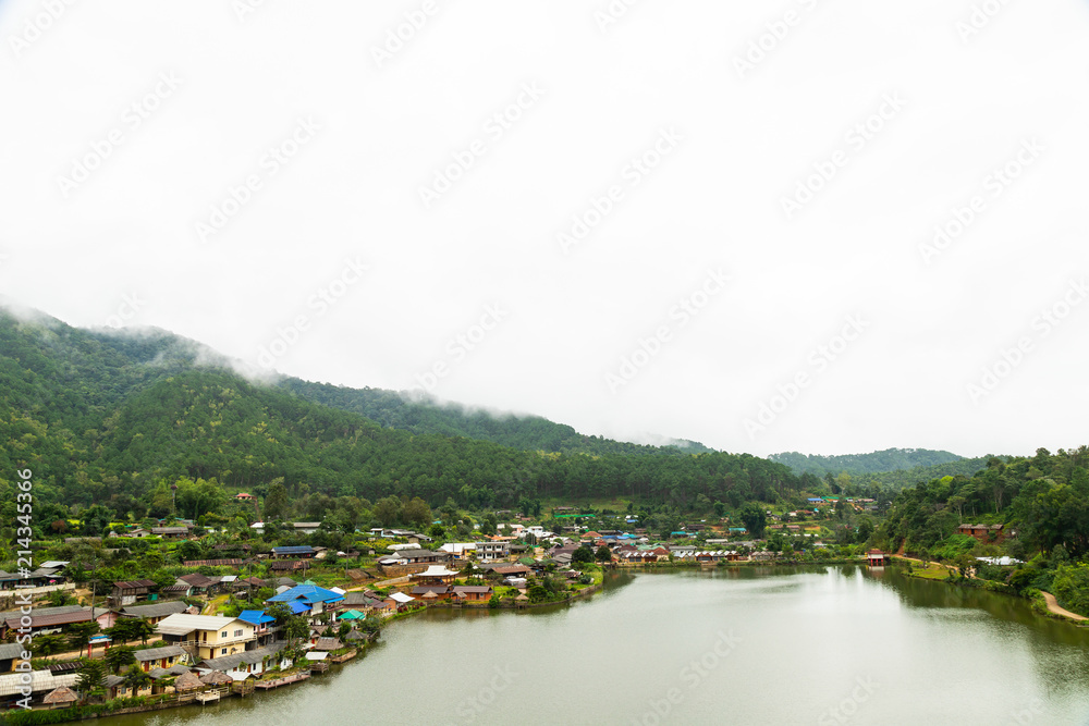 Obraz premium Ban Rak Thai Village, a Chinese settlement Mae Hong Son ,Thailand.