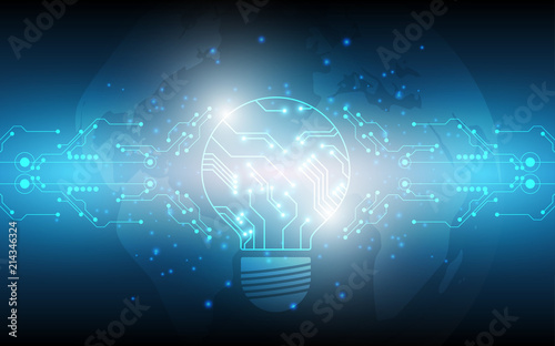 Light bulb circuit board technology background
