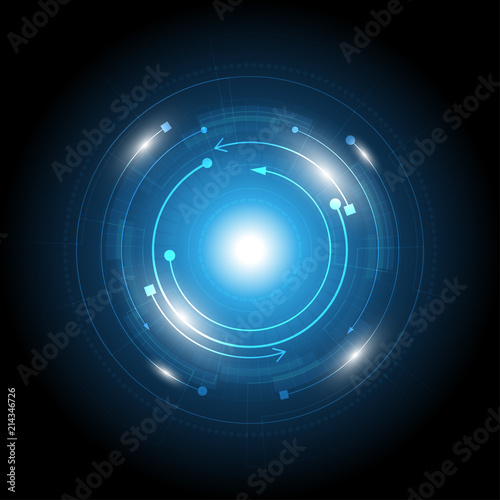 Abstract technology background Hi-tech communication concept innovation background vector illustration