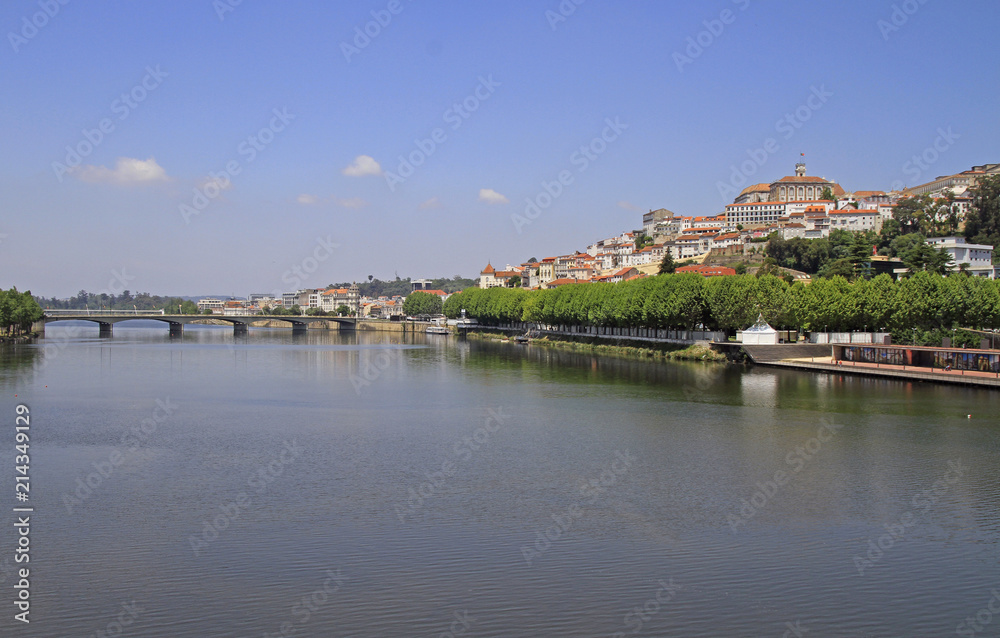 the riverside of river Mondego in Coimbra