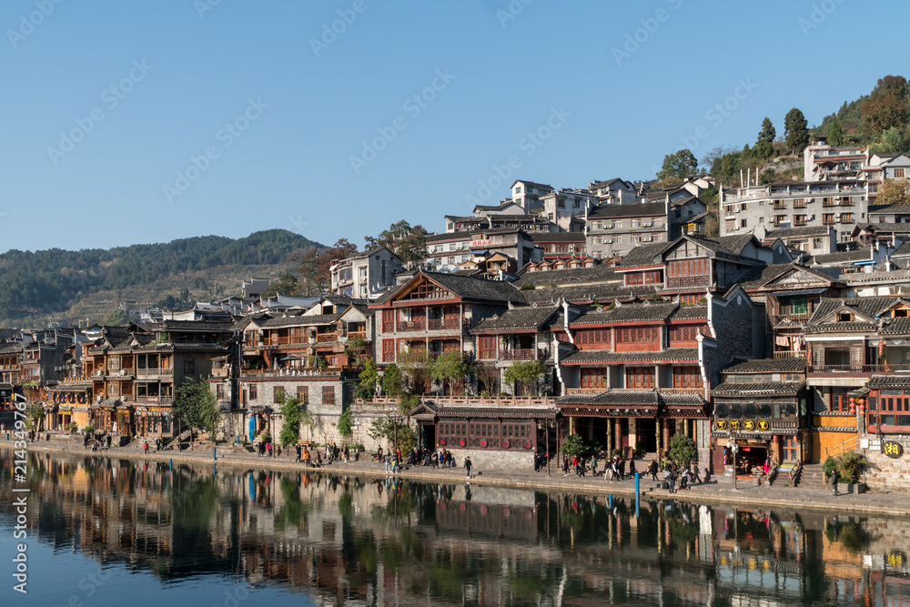 Fenghuang Ancient Town. Located in Fenghuang County. Southwest of HuNan Province, China.
