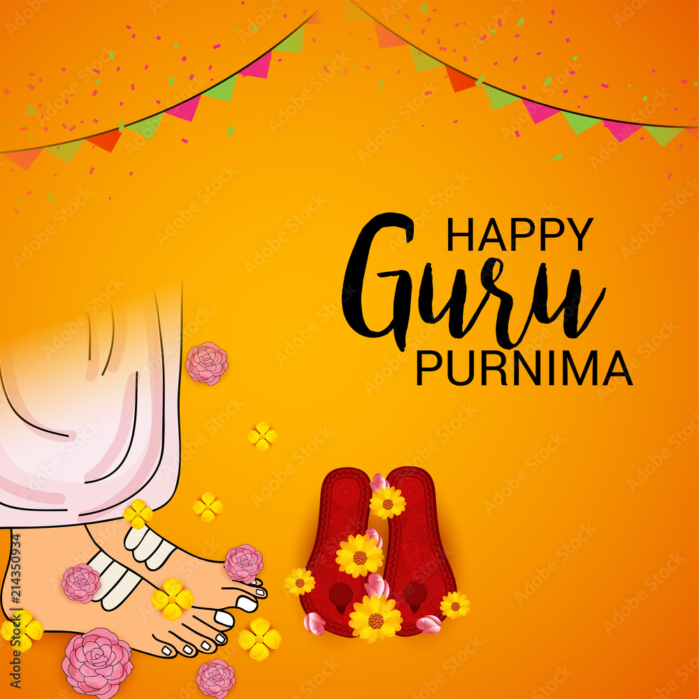 Happy Guru Purnima. Stock Illustration | Adobe Stock