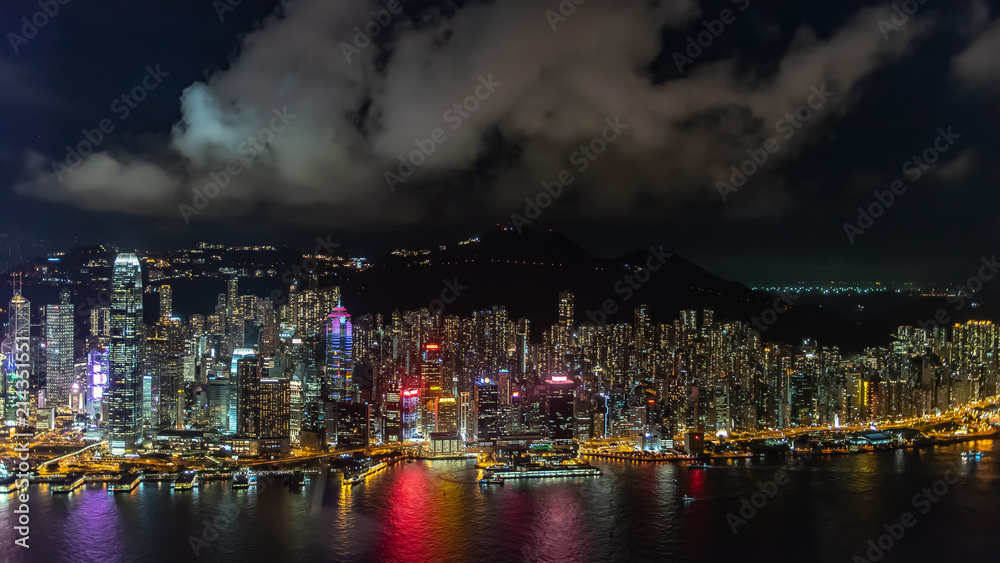 Hong Kong Island from sky 100