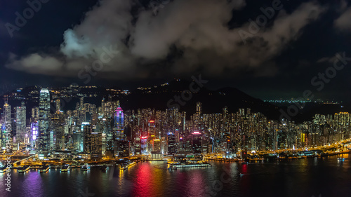 Hong Kong Island from sky 100