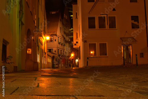 augsburg by night in the summer