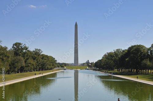 Washington Monument, Lincoln Memorial Reflecting Pool, Washington D.C., USA