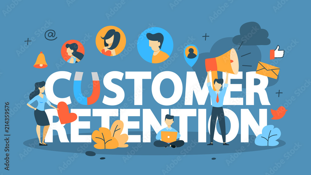 Customer retention concept Customer retention concept