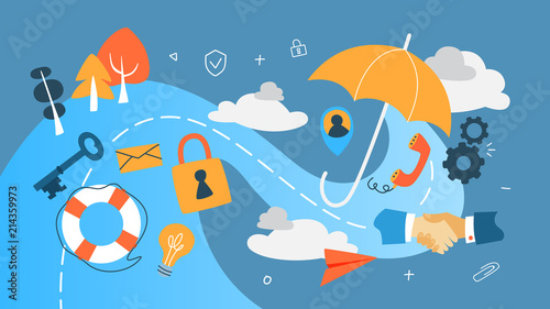 Insurance concept illustration