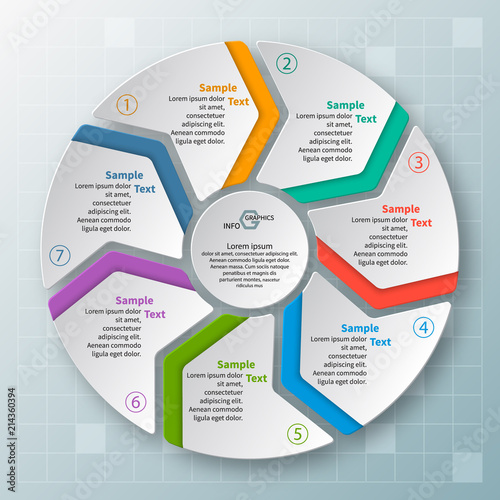 Abstract 3D Paper Infographics