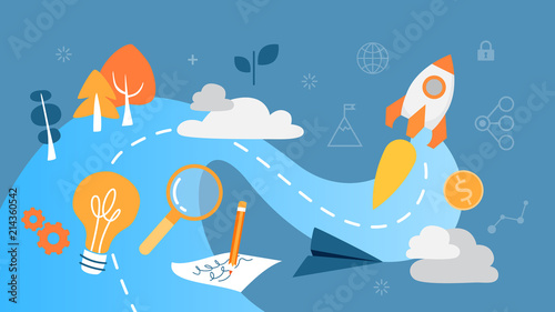 Startup concept illustration