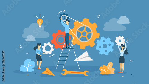 Teamwork concept illustration