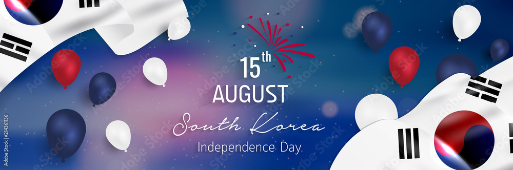 South Korea Independence Day. National day of South Korea.