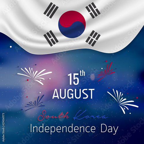 South Korea Independence Day. National day of South Korea.