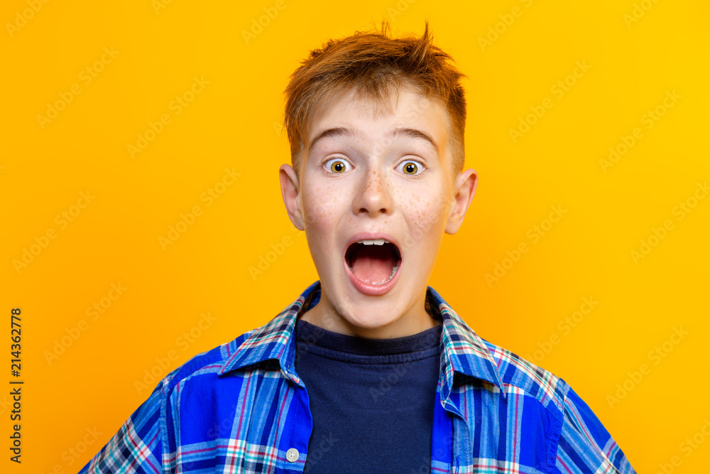 surprised emotional boy surprised emotional boy
