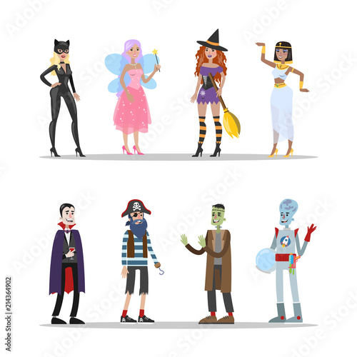 Halloween costumes set