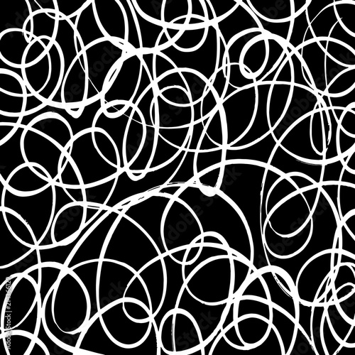 White and black grunge pattern. Background. Brush. Vector.