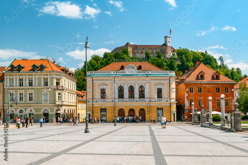 Ljubljana city center, capital of Slovenia photo