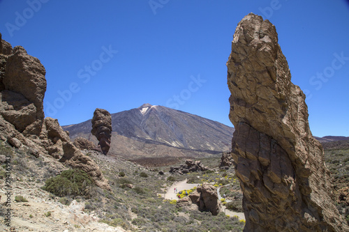 The Teide volcano in Tenerife. Spain. Canary Islands. The Teide is the main attraction of Tenerife. The volcano itself and the area that surrounds it form the Teide national Park.
