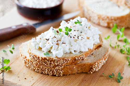 Cottage Cheese Bruschetta