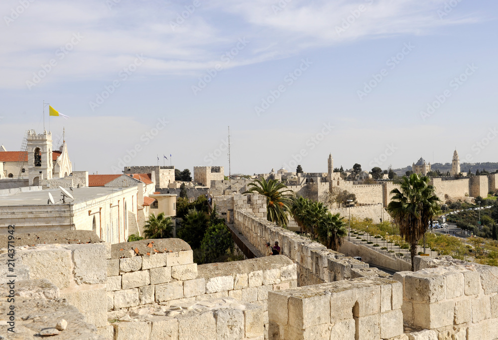 Stadtmauer von Jerusalem, Israel, Naher Osten, Vorderasien