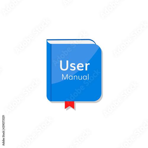user manual tutorial vector icon