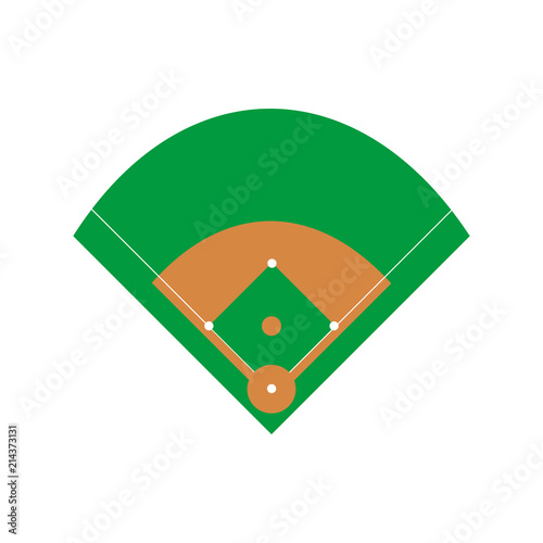 baseball field  vector