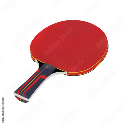 Ping pong racket in vector.Table tennis racket in vector.